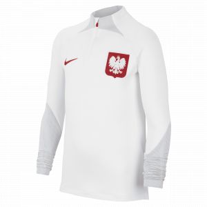 Nike Haut d'entra&icirc;nement de football en maille Dri-FIT Pologne Strike pour Enfant plus &acirc;g&eacute; - Blanc - Taille M - Unisex