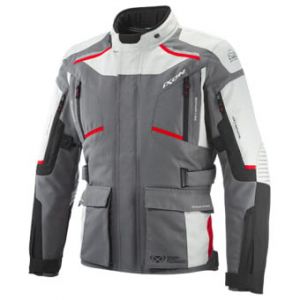 Ixon Veste textile Midgard gris/noir/rouge- S
