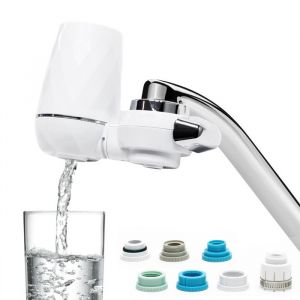 wiltec NW-LT-H2A Filtre à eau on Tap Fixation Robinet 9 Étapes filtrantes Purification 120 l/h Impuretés