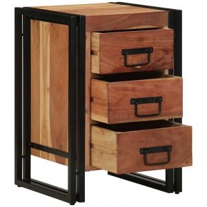 VidaXL Cabinet de chevet Marron 40 x 40 x 59 cm Bois d'acacia massif