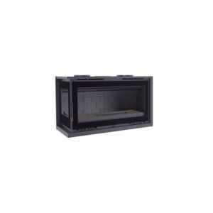 FM Insert d'angle turboventilé IT-182IFK 12,8kW foyer en fonte et verres sérigraphiés
