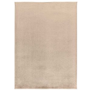 Tapis uni lavable couleur beige 60x100 cm