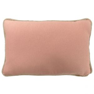 Coussin coton recycl&eacute; CORDIA rose