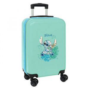 Safta Sac trolley - Stitch Aloha - Design tropical - 34,5x20x55cm - Cabine 20 pouces