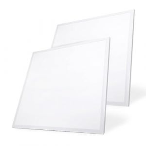 M Ledme - Pack de 2 Panneaux LED 60x60 cm 42W, Blanc Froid 6000K, 4200 lumens, Driver Inclus, Encastrable, Idéal pour les bureaux. Facile à assembler. LM5314.