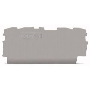 Wago 2000-1491 - Plaque d'extrémité et intermédiaire Contenu: 100 pc(s)