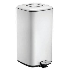 Eko Poubelle Regent à pédale 20L Blanche 27 x 35