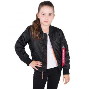 Image de Alpha industries Kids Bomber Jacket MA-1 VF 59, Couleur:Black, Taille:170-176