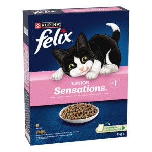 Felix Junior Sensations pour chaton - lot % : 4 x 1 kg