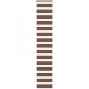 VidaXL Store zèbre marron 50x200 cm largeur du tissu 45,9 cm polyester