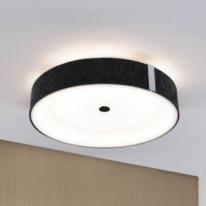 Paulmann Smart Plafonnier LED Malika anthracite &Oslash; 40 cm feutre