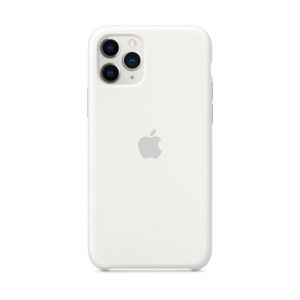 Apple Coque iPhone 11 Pro Silicone Blanc