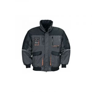 Terratrendjob Blouson de pilote taille XL gris foncé/noir/orange TERRATREND