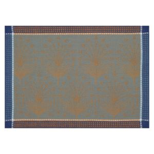 Le Jacquard Français Set de table en lin paon 50 x 36