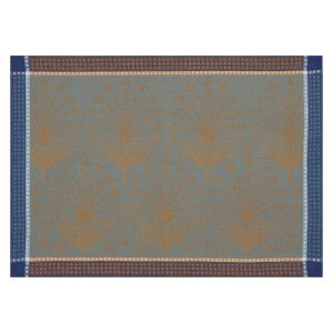 Le Jacquard Français Set de table en lin paon 50 x 36