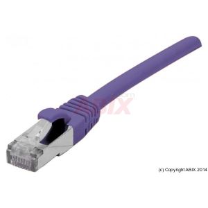 Image de Cordon patch RJ45 F/UTP Cat. 6aLSOH Snagless Violet 0,30m