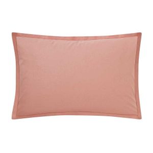 Essix Taie d'oreiller en coton rose solaire 50x70 Made in France
