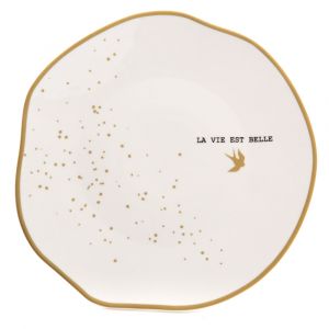 Amadeus Lot de 6 assiettes plate en grès décoré