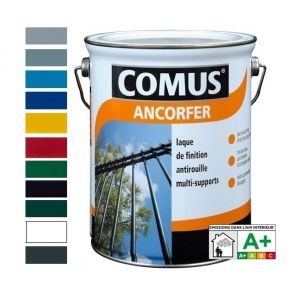 Image de Comus ANCORFER - Laque antirouille solvantée Satin - Blanc Sécu 0.75 Litre(s)
