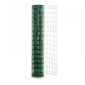 Image de Grillage soudé en rouleau H1m00 x 20m Vert fil 2,1mm maille 100x75 mm