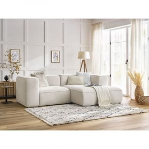 Bobochic Canapé d'angle fixe compact ZEPHYR