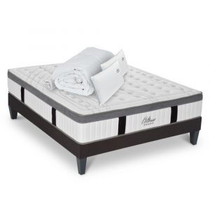 Matelas Altesse Mousse Haute densit&eacute; Accueil M&eacute;moire de forme+ sommier + accessoires - 140 x 200 cm