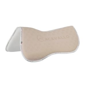 Demi-coussin pour cheval avec dessous en fibre de bambou Acavallo Lycra & Memory Foam