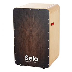 Sela Ca Pro Cajon caisse claire avec système On/Off et clap Corners Marron Dragon