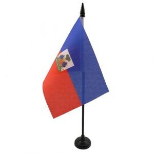 AZ FLAG Drapeau de Table Haïti 15x10cm - Petit Drapeaux DE Bureau haïtien 10 x 15 cm