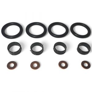 Image de KIT DE JOINTS INJECTEUR BAGUES D'ETANCHEITE POUR MOTEUR 1.4 HDI TDCI MONTAGE BOSCH POUR C3 I II PLURIEL NEMO XSARA 206 207 307 0348T8 1982F7 198196