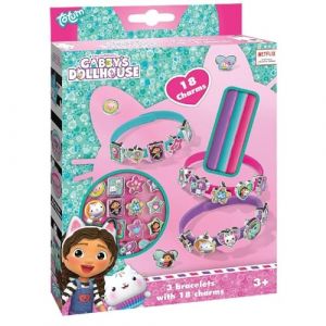Totum TM ESSENTIALS Lot de 18 bracelets Gabby's avec 18 pendentifs diff&eacute;rents &ndash; Ensemble de breloques id&eacute;al comme cadeau pour enfants et accessoire pour fille
