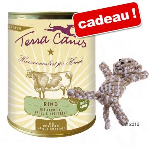 Terra Canis Paté pour chien : boeuf classic (6 x 800 g)