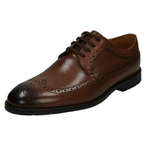 Clarks Ronnie Limit, Brogues Homme, Cuir Brun, 42.5 EU
