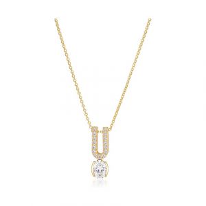 Sif Jakobs Jewellery Chaînette SJ-N2354-CZ-YG 925 Argent