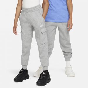 Nike Club Cargo Joggers Junior - Dark Grey Heather/Base Grey/White, Dark Grey Heather/Base Grey/White - Taille 13-15Y