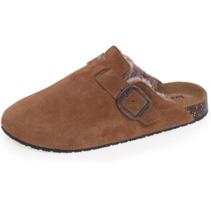Isotoner Chaussures Sabotsdessus cuir, semelle extra-flex, légers, patch talon confort