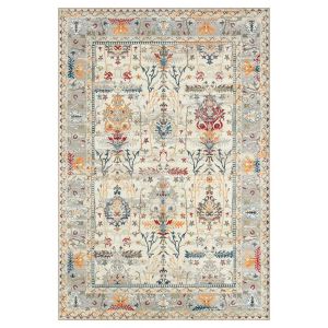 Nazar Tapis salon classique lavable - crème 120x170cm