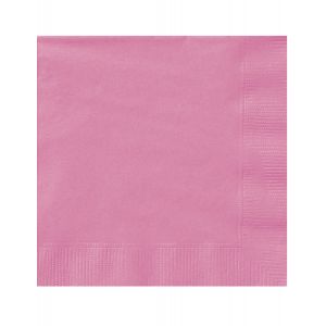 Unique Industries Inc 20 Petites serviettes en papier roses 25 x 25 cm - Couleur Rose - Taille Taille
