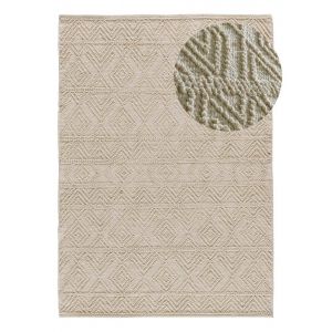 Atticgo - Tapis ethnique avec relief pamuk 15 Crème 60x90 cm