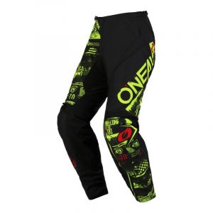 O'neal Pantalon cross Element Attack V.23 noir/jaune fluo- US-30