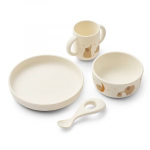 Liewood Coffret repas 4 pièces Vivi - Eléphant