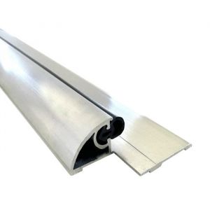 Seuil de porte pmr, Largeur 50mm Lg 730mm + joint d'étanchéité + découpe d'angles - Laqué blanc Homewell