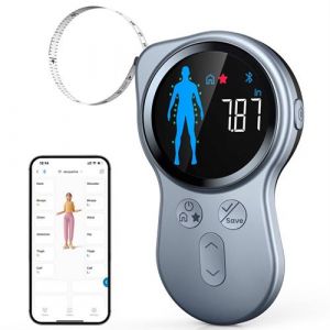 Renpho Ruban &agrave; mesurer intelligent R-Y002 &eacute;cran LED 150 cm gris