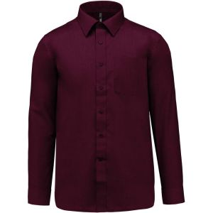 Kariban K545 - Hommes JOFREY > CHEMISE MANCHES LONGUES Wine - XS