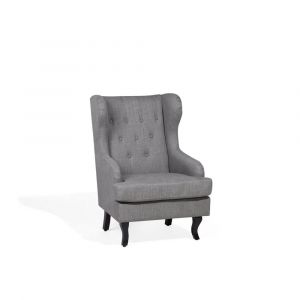 Beliani Fauteuil en tissu tapissé gris ALTA - gris