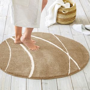 Tapis de bain 70x80 beige en polyester 2250 g/m&sup2;