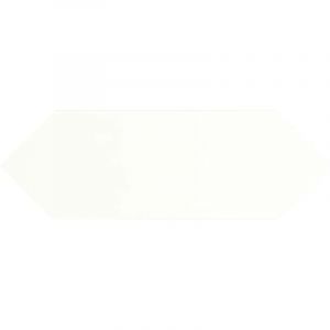Carrelage hexagonal Plato blanc Brillant 10x30 cm