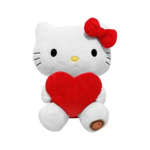 Joy Toy Hello Kitty avec c&oelig;ur ECO-Peluche 14 x 13 x 24 cm
