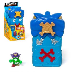 PIRATIX Grotte Secrète des Requins - Contient 1 Grotte Requin, 1 Piratix Exclusif, 2 Accessoires “Cristal” (1 Arme et 1 Sceptre), 1 Crabe et 1 trésor Exclusif.