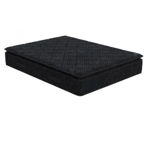 DUBAI BLACK - Matelas m&eacute;moire de forme et ressorts ensach&eacute;s 180x200 cm &eacute;paisseur 33 cm